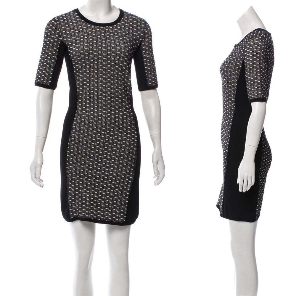 🚫SOLD🚫 Rag & Bone Black White Half-Sleeve Dress EUC S - Picture 2 of 3